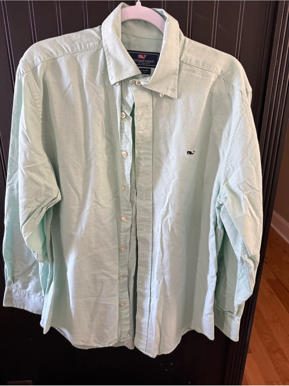 Vineyard Vines Men's Mint Green Button-Down Shirt